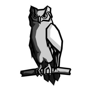 kikutsu (kikutsu)さんの会社名の「owl」フクロウのキャラクターデザインへの提案