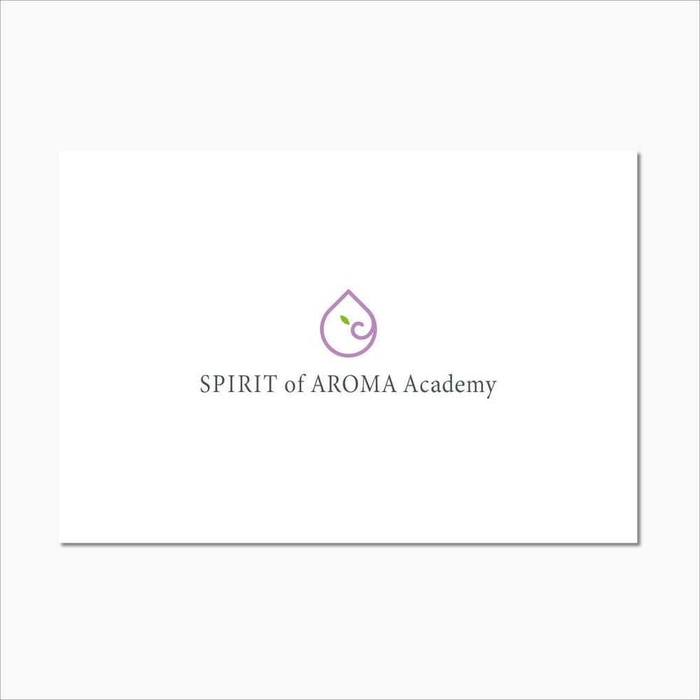 SPIRIT of AROMA Academyのロゴ 今年度公益社団法人アロマ環境協会　認定校申請中