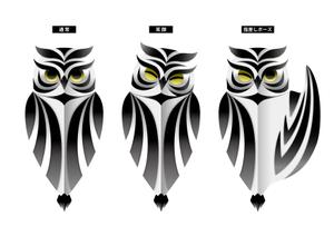 trapr_12さんの会社名の「owl」フクロウのキャラクターデザインへの提案