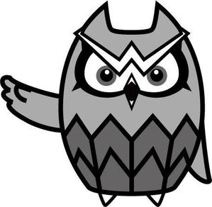 loveinko (loveinko)さんの会社名の「owl」フクロウのキャラクターデザインへの提案