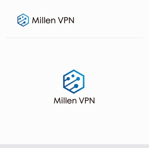 forever (Doing1248)さんのVPNサービス「Millen VPN」のロゴ(通常＆アプリ用ロゴ2種)への提案