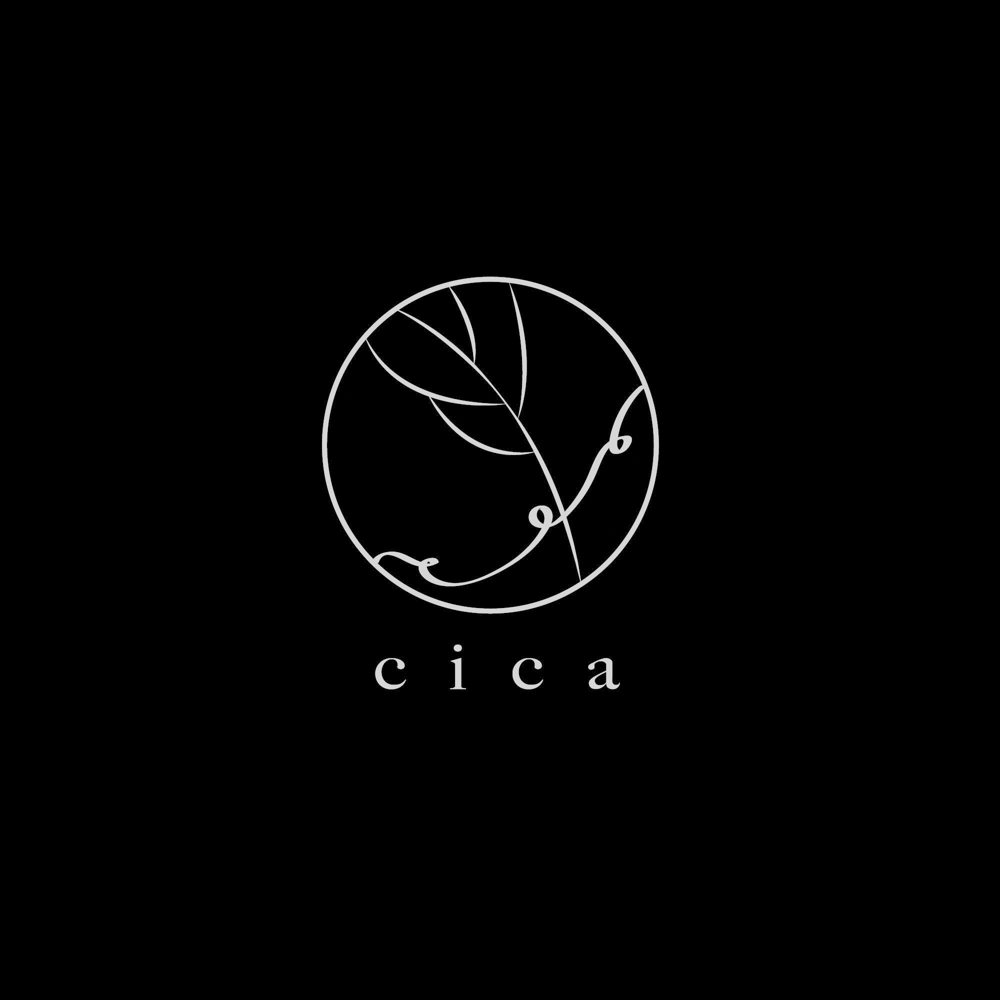 新しく作るヘアサロン「cica」のロゴデザイン