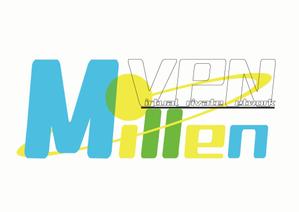 とまく (tomac)さんのVPNサービス「Millen VPN」のロゴ(通常＆アプリ用ロゴ2種)への提案