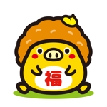 yellow_frog (yellow_frog)さんのとんかつ店こだわりとんかつあぢまの豚のキャラクター　丸い可愛いイメージ　　招き豚　とん福への提案