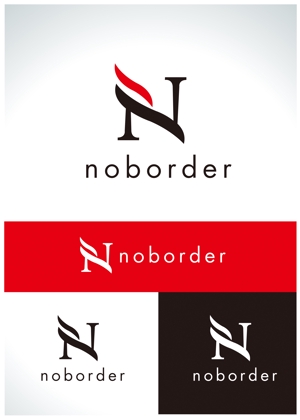 RYUNOHIGE (yamamoto19761029)さんのスタートアップ企業「Noborder」の自社コーポレートロゴ作成への提案
