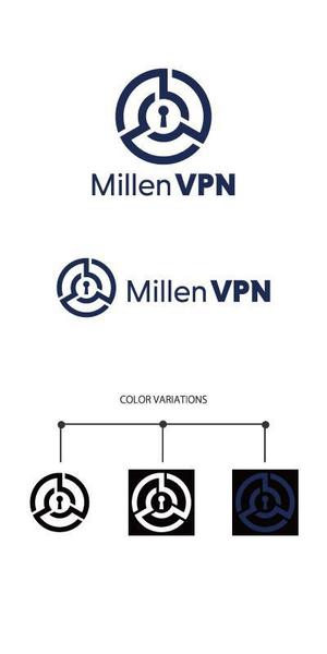 cozzy (cozzy)さんのVPNサービス「Millen VPN」のロゴ(通常＆アプリ用ロゴ2種)への提案