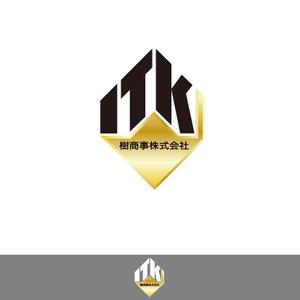 50nokaze (50nokaze)さんの白と黒と金の３色使い、ITKの３文字をベースにしたロゴ　への提案