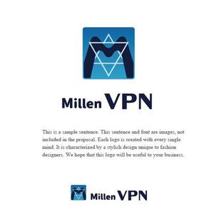アズカル (azukal)さんのVPNサービス「Millen VPN」のロゴ(通常＆アプリ用ロゴ2種)への提案