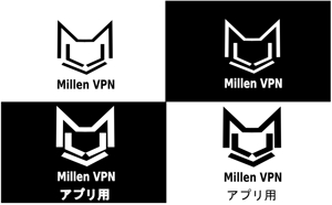Rabitter-Z (korokitekoro)さんのVPNサービス「Millen VPN」のロゴ(通常＆アプリ用ロゴ2種)への提案