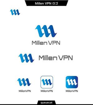 queuecat (queuecat)さんのVPNサービス「Millen VPN」のロゴ(通常＆アプリ用ロゴ2種)への提案