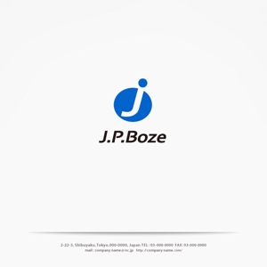 H-Design (yahhidy)さんのスクールショップ男子学生服PB商品ロゴを将来イメージしている。店名ロゴ「J.P.Boze」をへの提案
