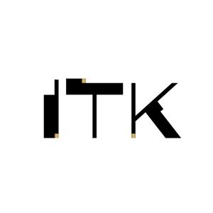 立花 篤瀬 ()さんの白と黒と金の３色使い、ITKの３文字をベースにしたロゴ　への提案