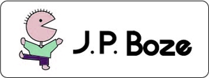 Cafe Kawashima (Kawaken_design)さんのスクールショップ男子学生服PB商品ロゴを将来イメージしている。店名ロゴ「J.P.Boze」をへの提案