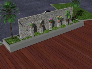 AMAZON (amazon)さんの会社の庭のオブジェのデザインへの提案