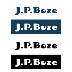 BUTTER GRAPHICS (tsukasa110)さんのスクールショップ男子学生服PB商品ロゴを将来イメージしている。店名ロゴ「J.P.Boze」をへの提案