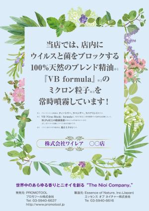 G-ing (G-ing)さんの店頭に飾る香り製品の告知POPへの提案