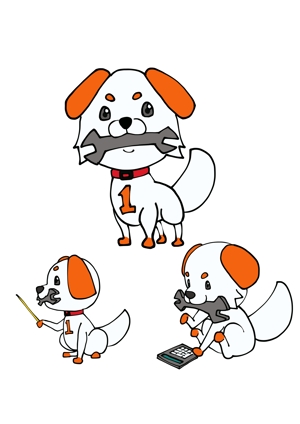 末広　渡 (shou-03)さんの犬のキャラクターデザインへの提案