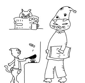 松田たかし (kakato5454)さんの猫のイラスト3種類 募集への提案