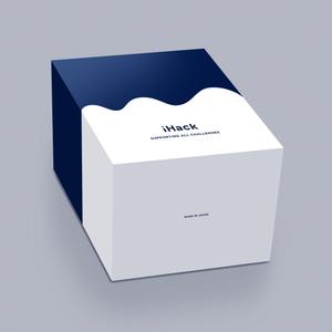 MH (MHMH)さんのビジネスリーダー向けパーソナライズドサプリメント「iHack」の配送箱デザインへの提案