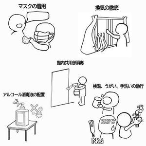 sin ()さんのコロナ対策説明用 ピクトグラム風のイラスト（全国の観光施設に無償提供！）への提案