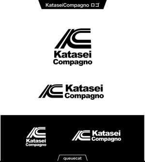 queuecat (queuecat)さんのサイクリングチーム  「Katasei Compagno」の　ロゴへの提案