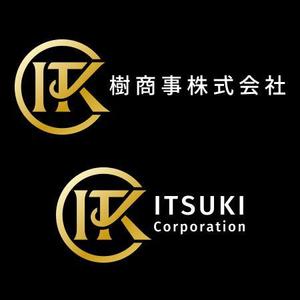 2nagmen (2nagmen)さんの白と黒と金の３色使い、ITKの３文字をベースにしたロゴ　への提案