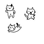 透兎 (achroite_rabbit)さんの猫のイラスト3種類 募集への提案