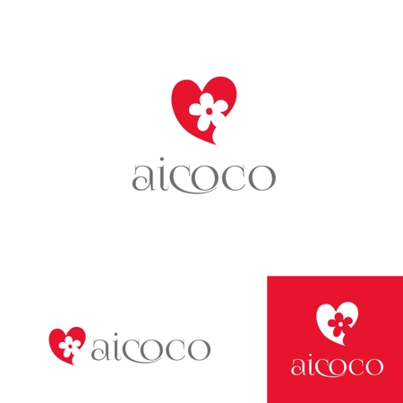 アパレル雑貨ショップサイト 商品ブランド aicoco のロゴの副業・在宅