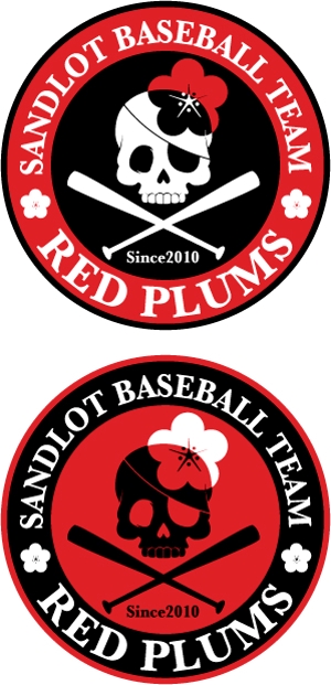 中津留　正倫 (cpo_mn)さんの草野球チーム「RedPlums」のロゴ作成への提案