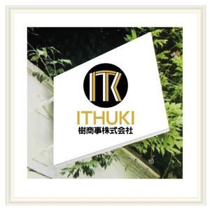 Iguchi7 (iguchi7)さんの白と黒と金の３色使い、ITKの３文字をベースにしたロゴ　への提案