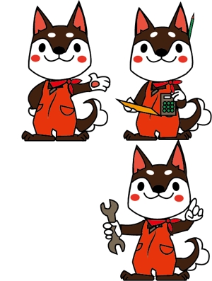 nako (nako_watashinohitujichan1)さんの犬のキャラクターデザインへの提案