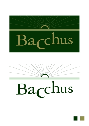 Ambulocetus (Ambulocetus)さんの「Bacchus株式会社」のロゴデザインをお願いします。への提案