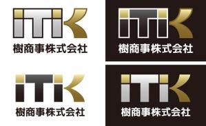 tsujimo (tsujimo)さんの白と黒と金の３色使い、ITKの３文字をベースにしたロゴ　への提案