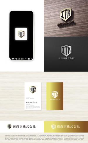 tog_design (tog_design)さんの白と黒と金の３色使い、ITKの３文字をベースにしたロゴ　への提案