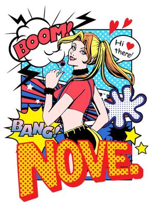 リサ智子 (nia28)さんのアメコミ風　Tシャツデザインへの提案
