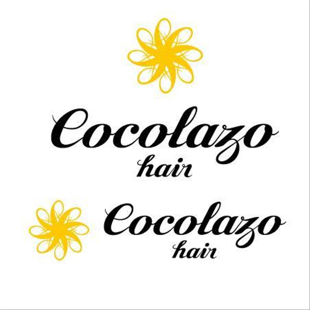 「Cocolazo　hair」のロゴ作成