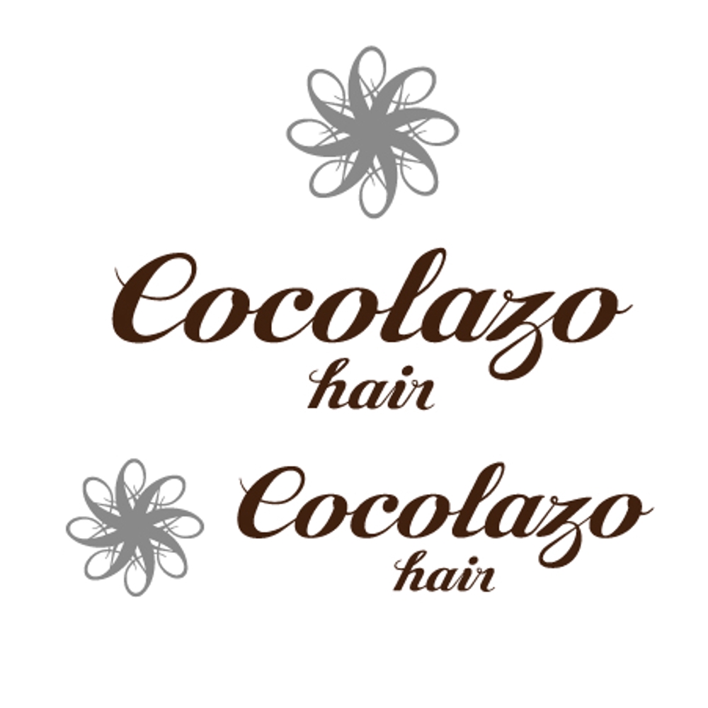 「Cocolazo　hair」のロゴ作成