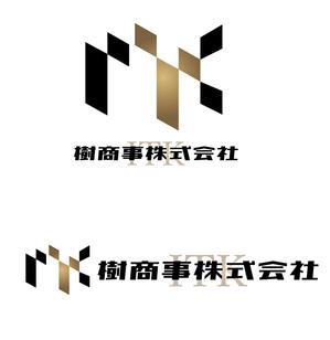 Kang Won-jun (laphrodite1223)さんの白と黒と金の３色使い、ITKの３文字をベースにしたロゴ　への提案