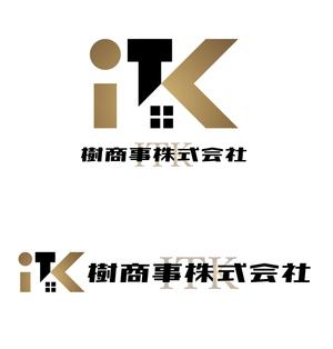 Kang Won-jun (laphrodite1223)さんの白と黒と金の３色使い、ITKの３文字をベースにしたロゴ　への提案