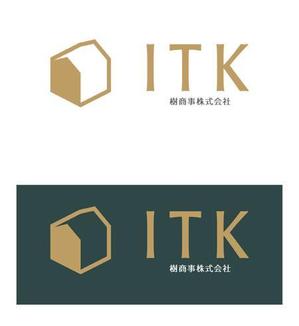 TEX597 ()さんの白と黒と金の３色使い、ITKの３文字をベースにしたロゴ　への提案