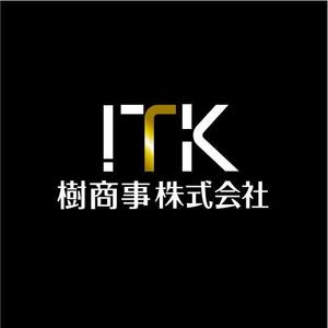 saiga 005 (saiga005)さんの白と黒と金の３色使い、ITKの３文字をベースにしたロゴ　への提案
