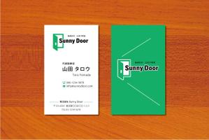 MoMo (plus_nekonote)さんの株式会社 「Sunny Door」 の名刺デザインへの提案