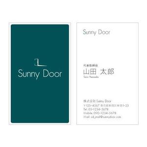 FOURTH GRAPHICS (kh14)さんの株式会社 「Sunny Door」 の名刺デザインへの提案