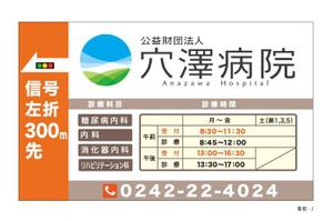 さんの病院の案内看板のデザイン制作への提案