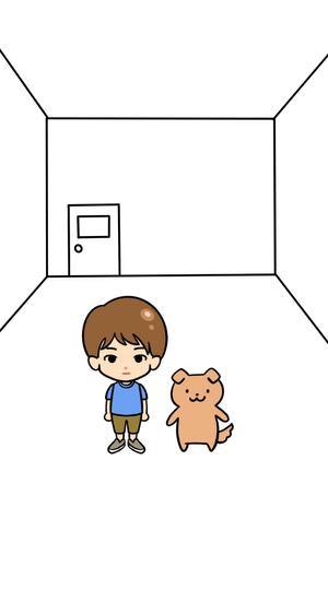 Asahi Haruki (suu_miki)さんのゆるい男性と犬のイラストへの提案