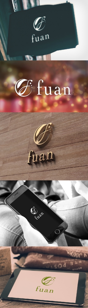 k_31 (katsu31)さんの美容整体サロン「fuan」のロゴへの提案