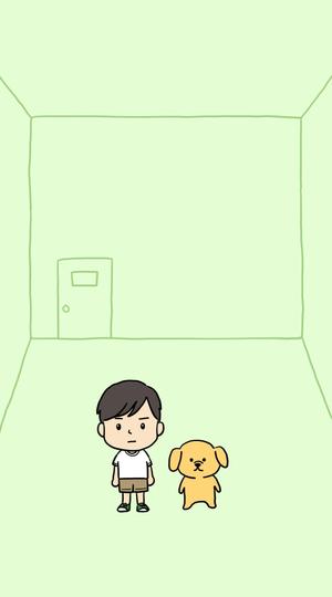 きい (kii_ko)さんのゆるい男性と犬のイラストへの提案