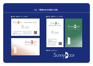 R1-okamotoさんの株式会社 「Sunny Door」 の名刺デザインへの提案