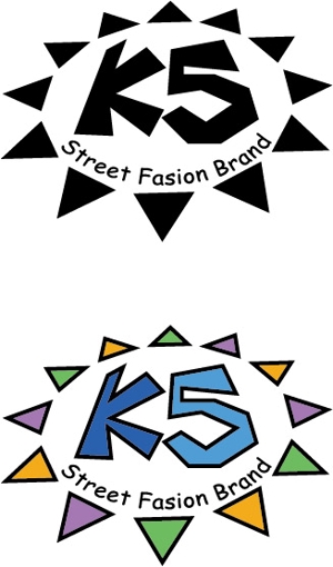 Cafe Kawashima (Kawaken_design)さんのアパレルブランド「K5」のロゴへの提案