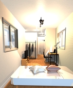 COCO (sato2013)さんの内装デザイン　ワンルームアパートのインテリアデザインの仕事への提案